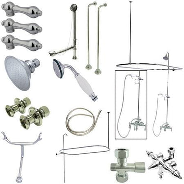 Kingston Brass Vintage Clawfoot Tub Package with 22